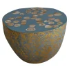 Cupioli Coffee Tables<BonBon Irregular Golden and Powder Blue Coffee Table