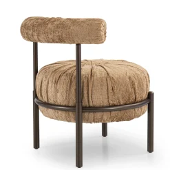 Borzalino Lounge Chairs<Bonbon Round Beige Lounge Chair