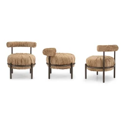 Borzalino Lounge Chairs<Bonbon Round Beige Lounge Chair