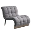 Gianfranco Ferré Home Armchairs<Bonnie 2.0 Gray Fabric And Brown Nabuk Leather Armchair