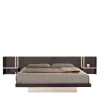 Modesign Beds<Book Bed in Walnut with Calacatta Ceramic and Glass Accents