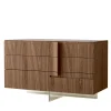 Modesign Dressers<Book Dresser in Walnut Canaletto with Glass Base
