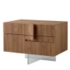 Modesign Nightstands<Book Nightstand in Walnut Canaletto With Glass Base