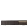 Modesign Sideboards Buffets<Book TV Sideboard in Walnut Canaletto with Smoked Glass Display