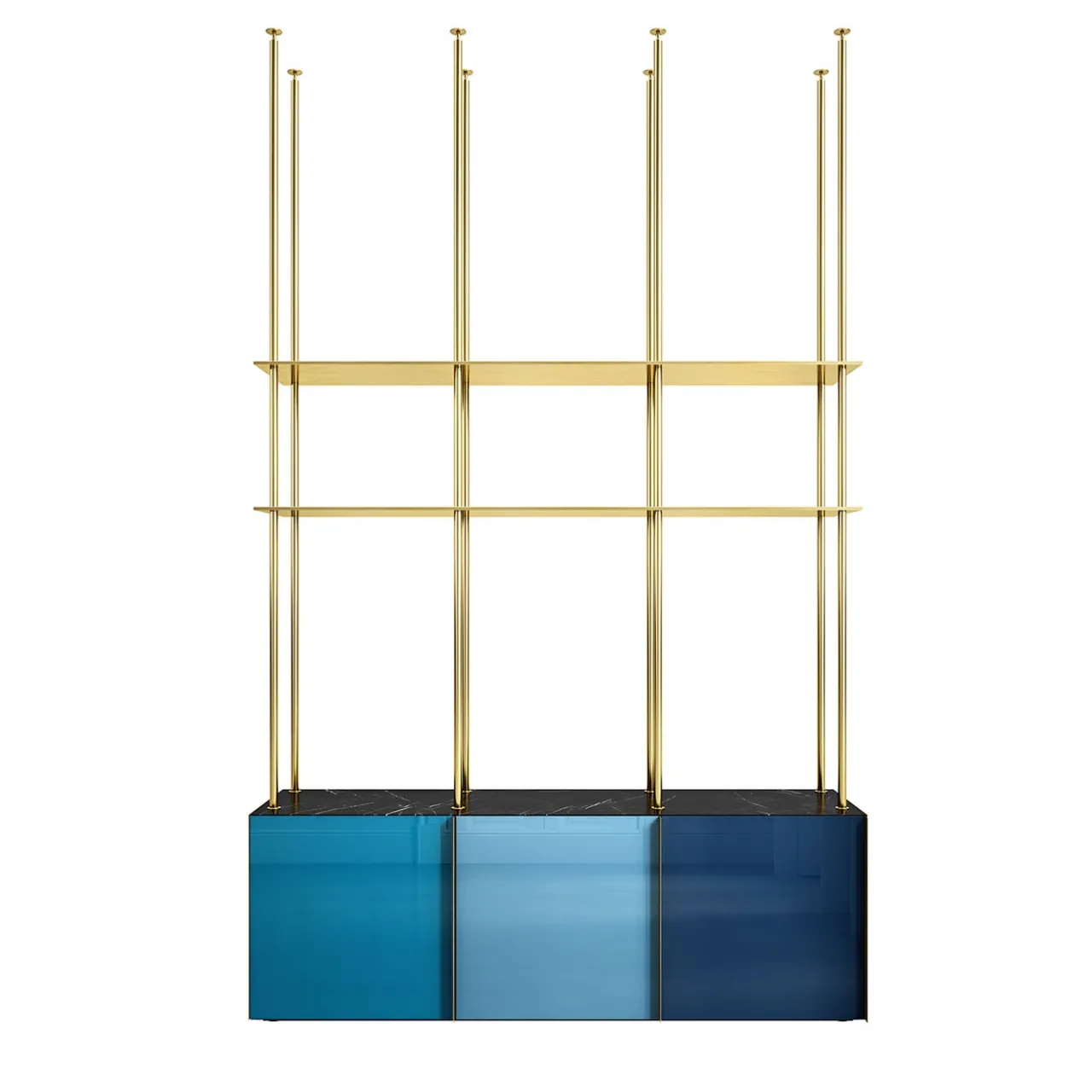 Filippo Carandini Bookcases<Bookcase 01 Blue