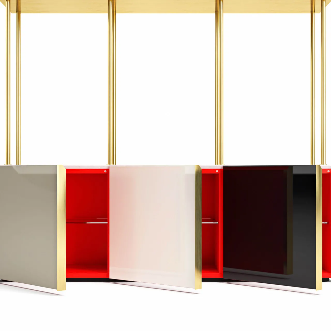 Filippo Carandini Bookcases<Bookcase 01 Neutral
