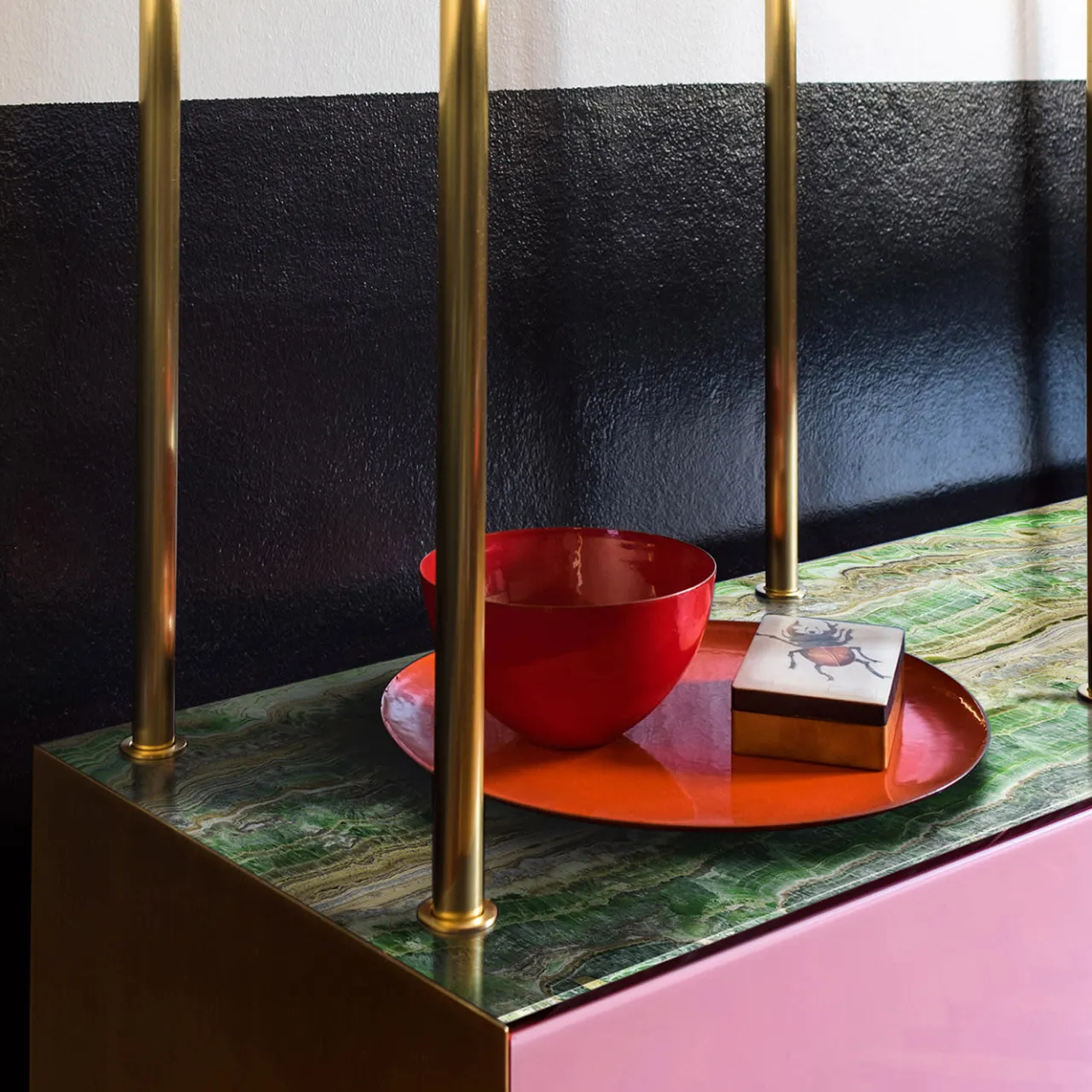 Filippo Carandini Bookcases<Bookcase 01 Red