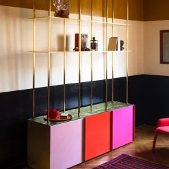 Filippo Carandini Bookcases<Bookcase 01 Red