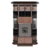 Annibale Colombo Bar Cabinets<Bookcase with Bar Cabinet