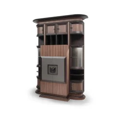 Annibale Colombo Bar Cabinets<Bookcase with Bar Cabinet