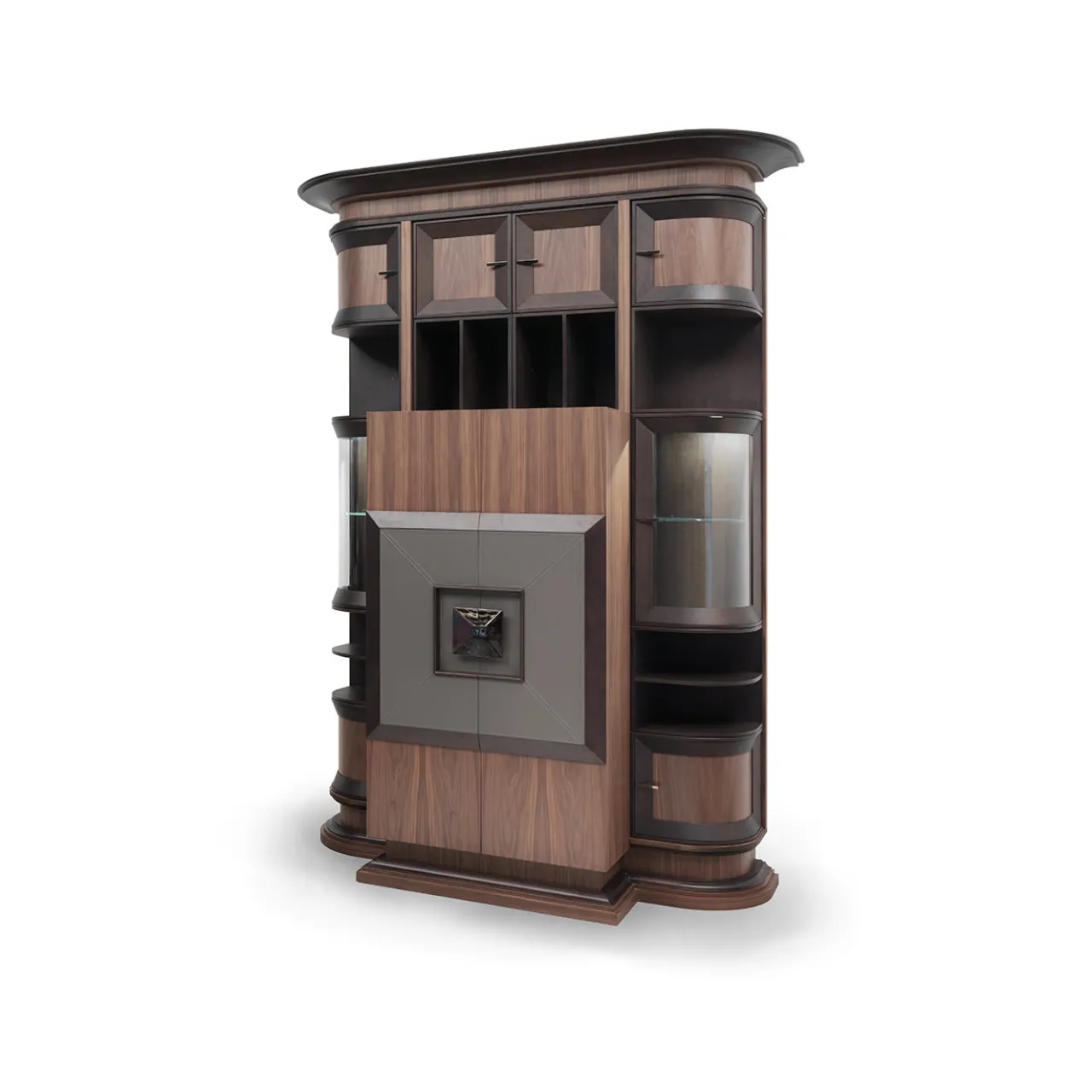 Annibale Colombo Bar Cabinets<Bookcase with Bar Cabinet