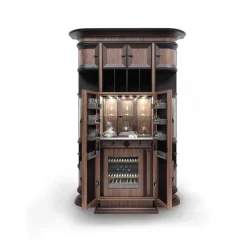Annibale Colombo Bar Cabinets<Bookcase with Bar Cabinet