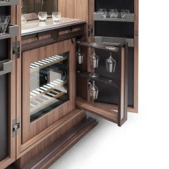 Annibale Colombo Bar Cabinets<Bookcase with Bar Cabinet