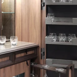 Annibale Colombo Bar Cabinets<Bookcase with Bar Cabinet