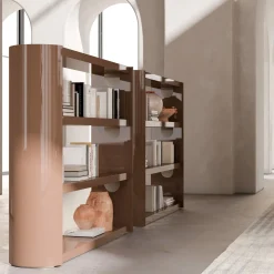 CPRN Homood Bookcases<Bookcase With Lacquered Structure