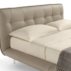 Franco Ferri Beds<Borg 905 Beige Leather Bed & Bench