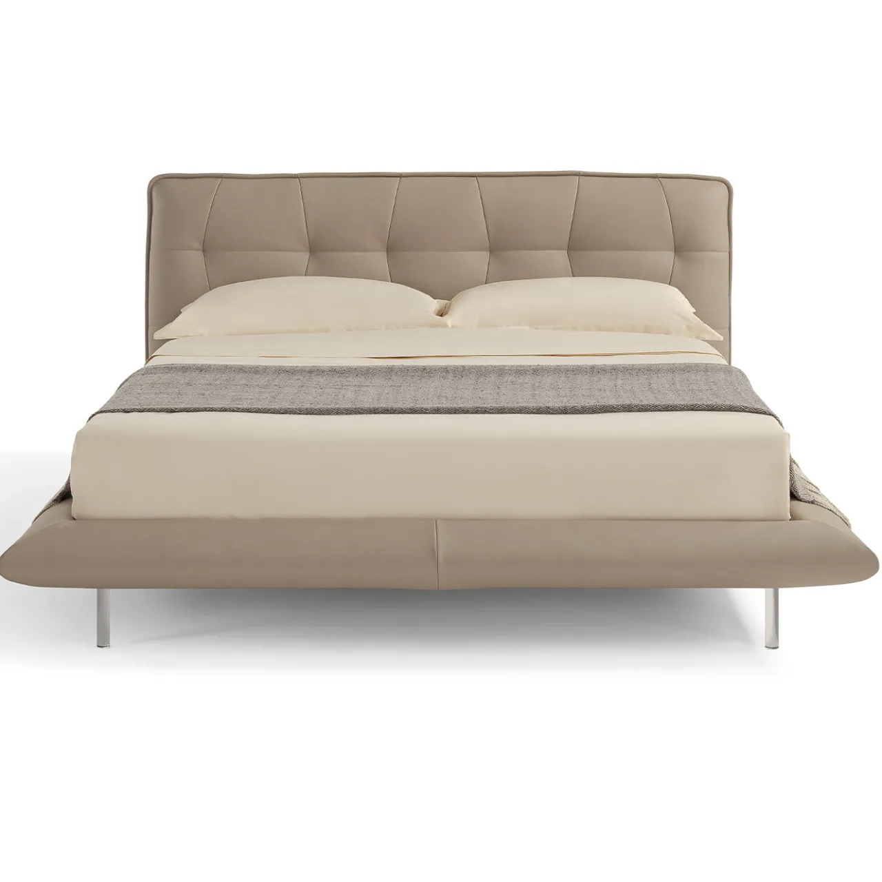 Franco Ferri Beds<Borg 905 Beige Leather Bed & Bench