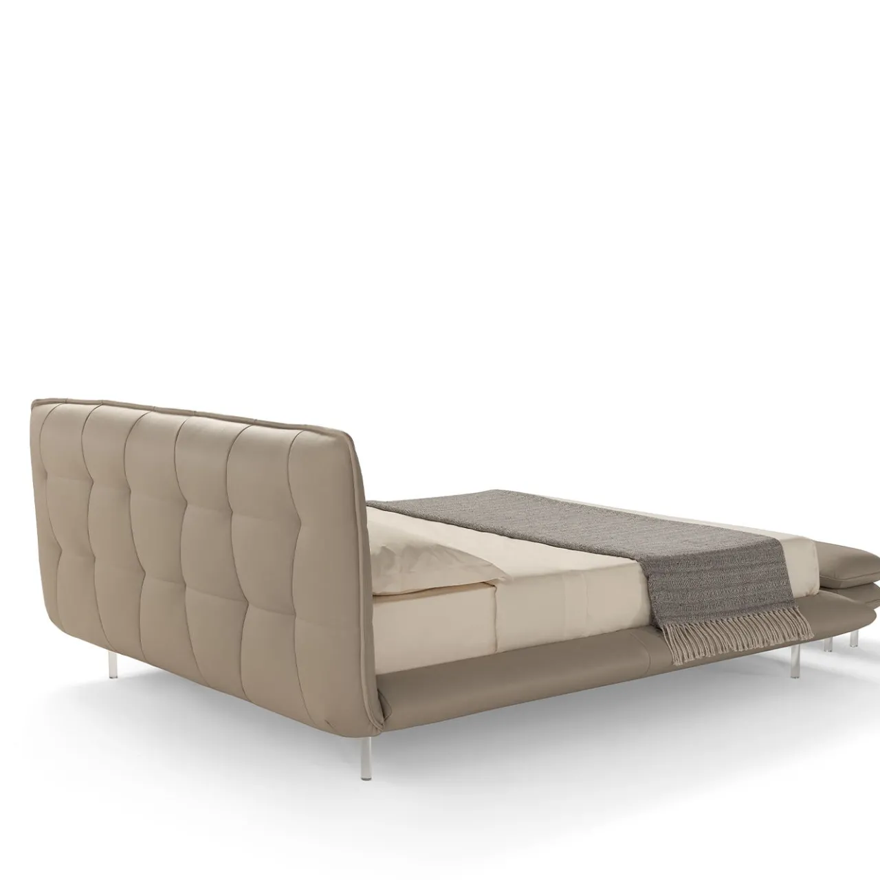 Franco Ferri Beds<Borg 905 Beige Leather Bed & Bench