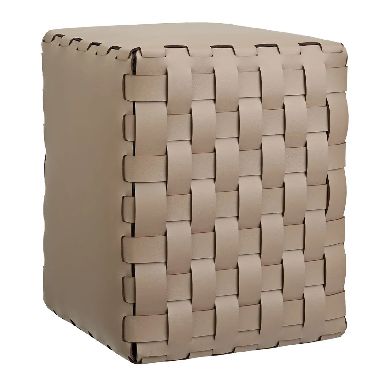 ADJ Style Ottomans & Poufs<Bottega Cappuccino Padded Pouf by Ekaterina Borovkova
