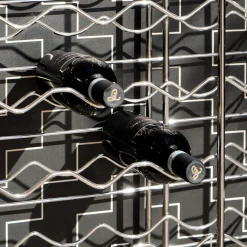 Enrico Girotti Bar Cabinets<Bottillaria Chrome Metal 48-Bottle Wine Rack