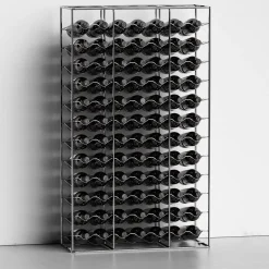 Enrico Girotti Bar Cabinets<Bottillaria Chrome Metal 84-Bottle Wine Rack