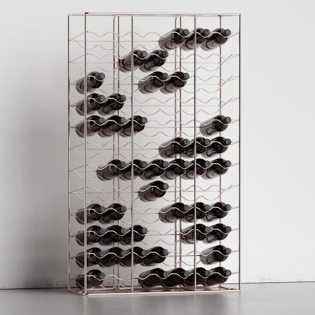 Enrico Girotti Bar Cabinets<Bottillaria Rainbow Metal 84-Bottle Wine Rack
