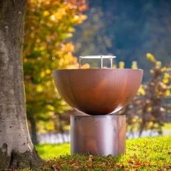 LaFerrotecnica Other Outdoor Furniture<BQ141 Primula Half-Sphere Iron Barbecue