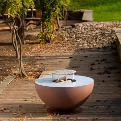 LaFerrotecnica Other Outdoor Furniture<BQ157 Tulipano Round Iron Barbecue