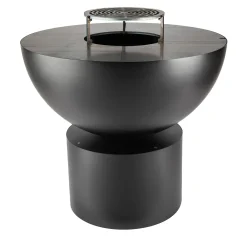 LaFerrotecnica Other Outdoor Furniture<BQ141A Primula Black Half-Sphere Barbecue