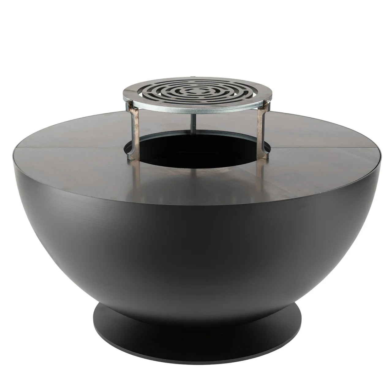 LaFerrotecnica Other Outdoor Furniture<BQ157A Tulipano Round Black Iron Barbecue