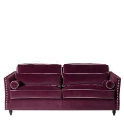Mantellassi 1926 Sofas<Bramante bordeaux velvet classic sofa