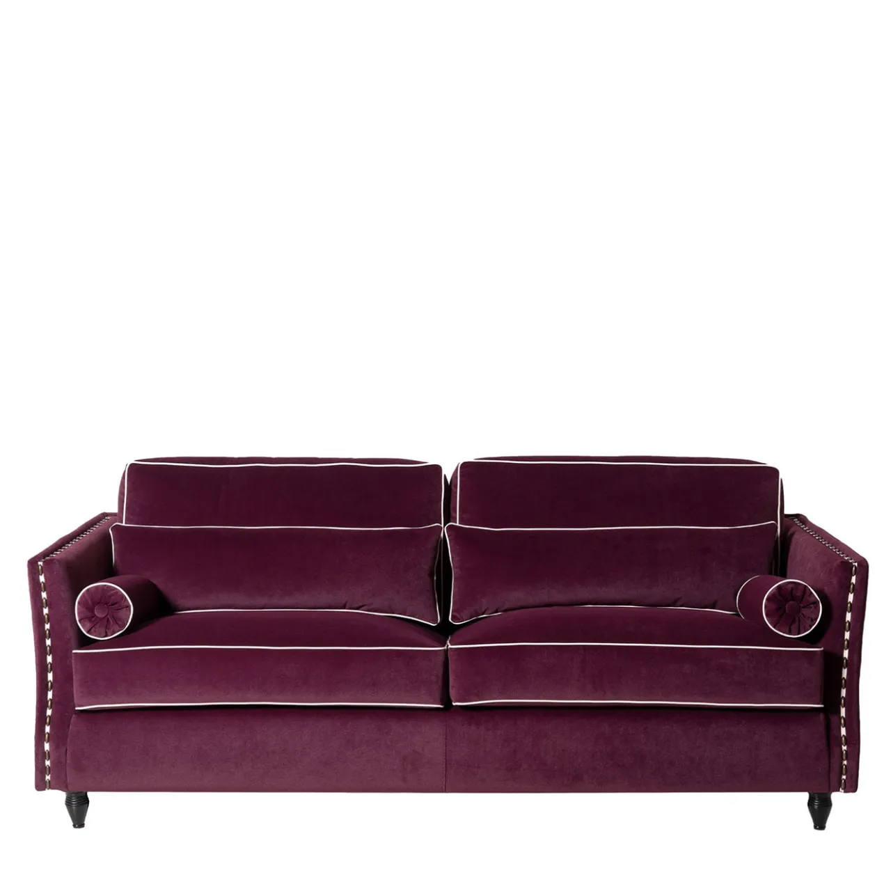 Mantellassi 1926 Sofas<Bramante bordeaux velvet classic sofa
