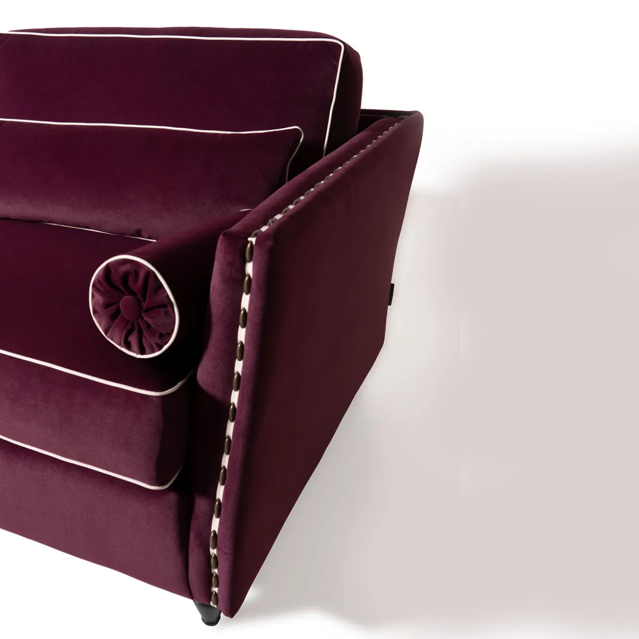 Mantellassi 1926 Sofas<Bramante bordeaux velvet classic sofa
