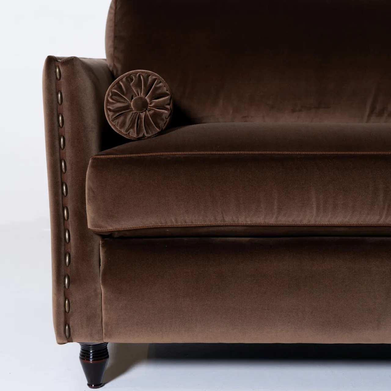 Mantellassi 1926 Sofas<Bramante Brown Velvet Sofa