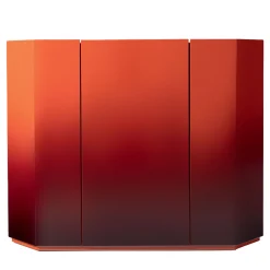 Cassina Cabinets<Bramante 3-Door Red Cabinet by Kazuhide Takahama