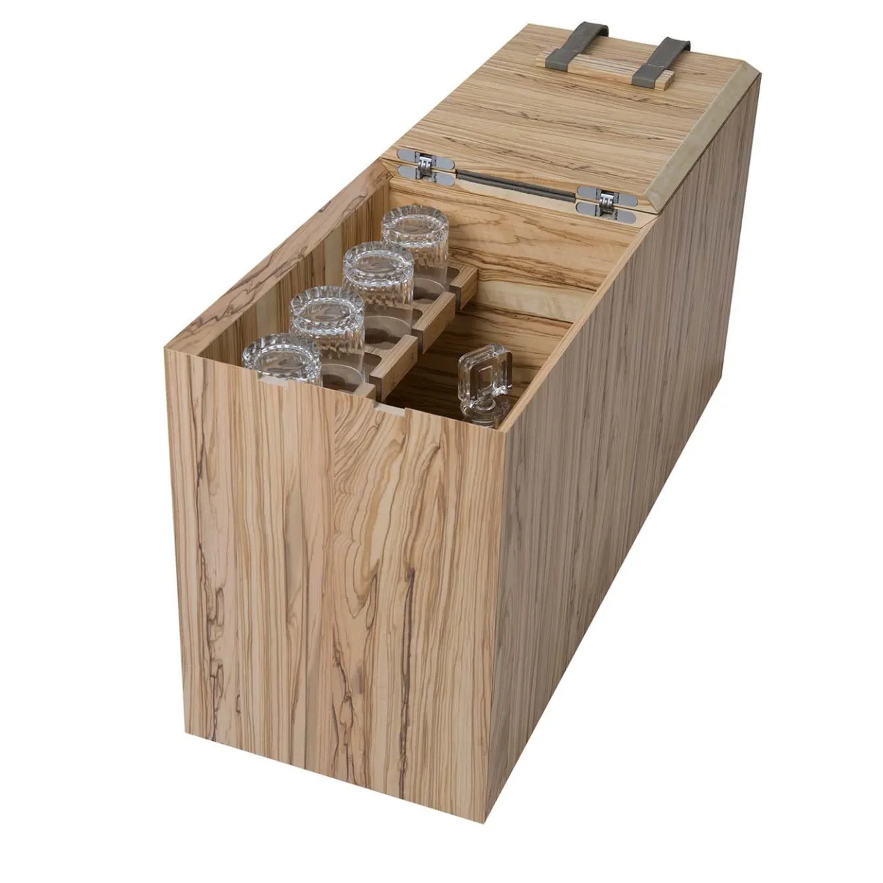 Disegnopiù Serving Tables<Brandy Olive-Wood Bottle-Holder Table