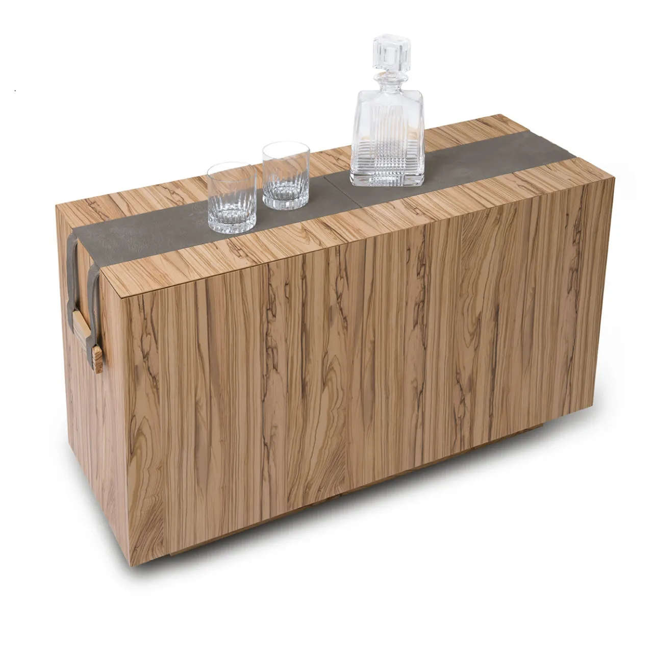 Disegnopiù Serving Tables<Brandy Olive-Wood Bottle-Holder Table