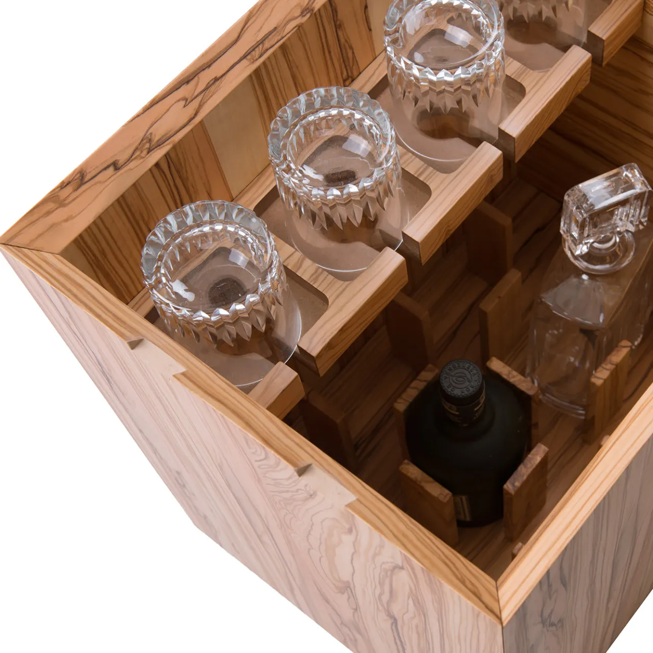 Disegnopiù Serving Tables<Brandy Olive-Wood Bottle-Holder Table