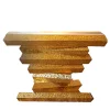 Ros Italia Interiors Consoles<Brass And Lasa Marble Console