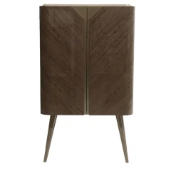 Cafedesart Bar Cabinets<Brent Eucalyptus Wood Bar Cabinet