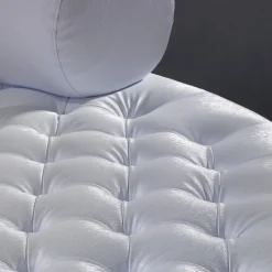 VGnewtrend Ottomans & Poufs<Breola Round Tufted White Pouf