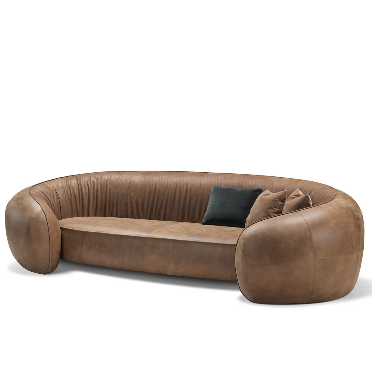 Ghidini 1961 Sofas<Bridge 3-Seater Brown Sofa by Stefano Giovannoni
