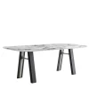 Morica Design Dining Tables<Bridge Trinity White Marble-Effect & Oak Table