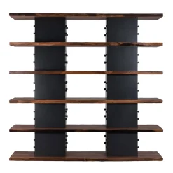 Riva 1920 Bookcases<Brie 6-Shelf Anthracite-Gray Bookcase by Sadler
