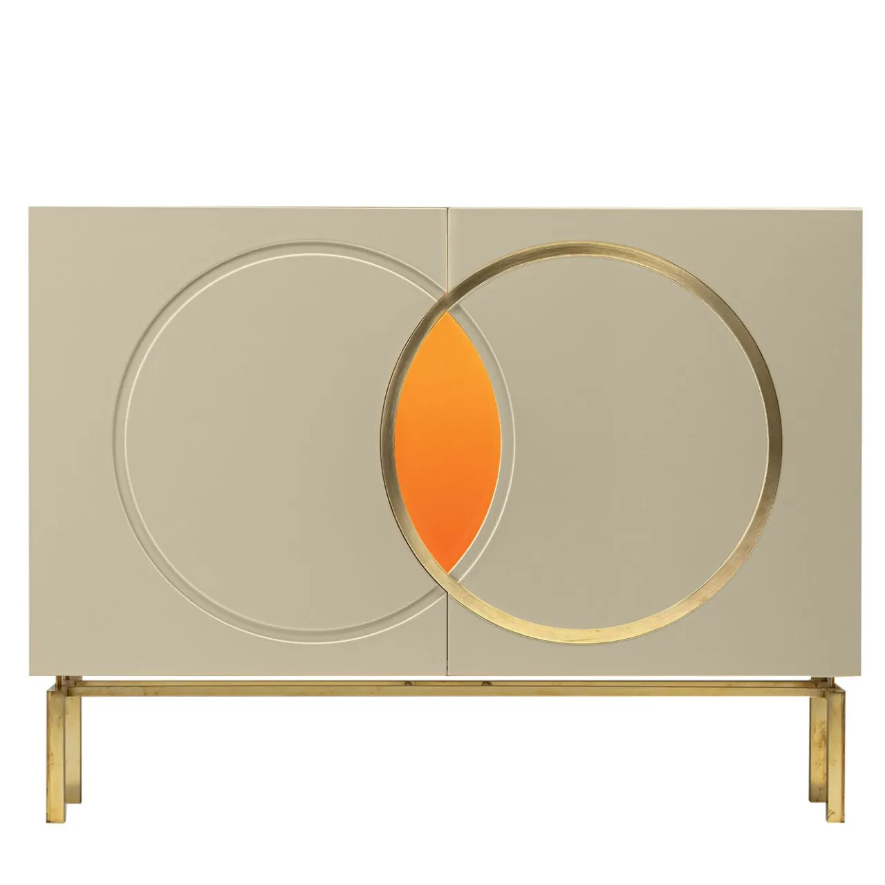 Incalmi Sideboards Buffets<Brioni Cream and Orange Sideboard