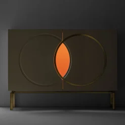 Incalmi Sideboards Buffets<Brioni Cream and Orange Sideboard