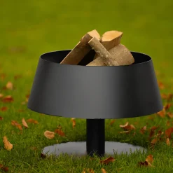 LaFerrotecnica Other Outdoor Furniture<BR114N Lampada Bassa Black Iron Fire Pit