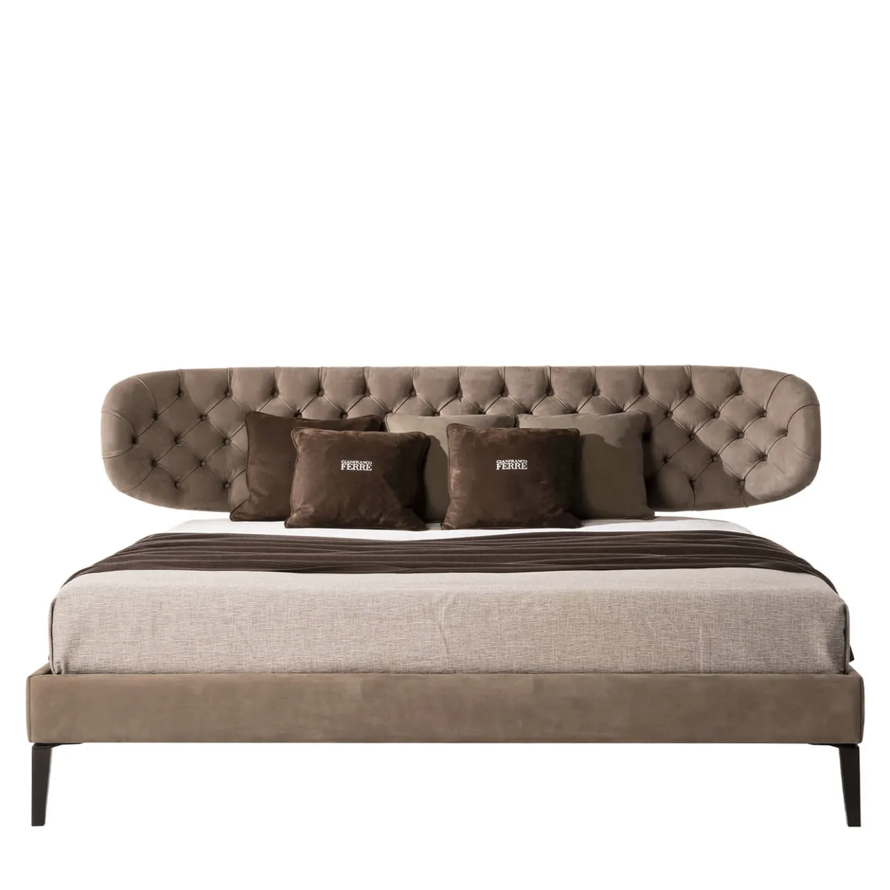 Gianfranco Ferré Home Beds<Broadway Dove Nabuk Leather Bed