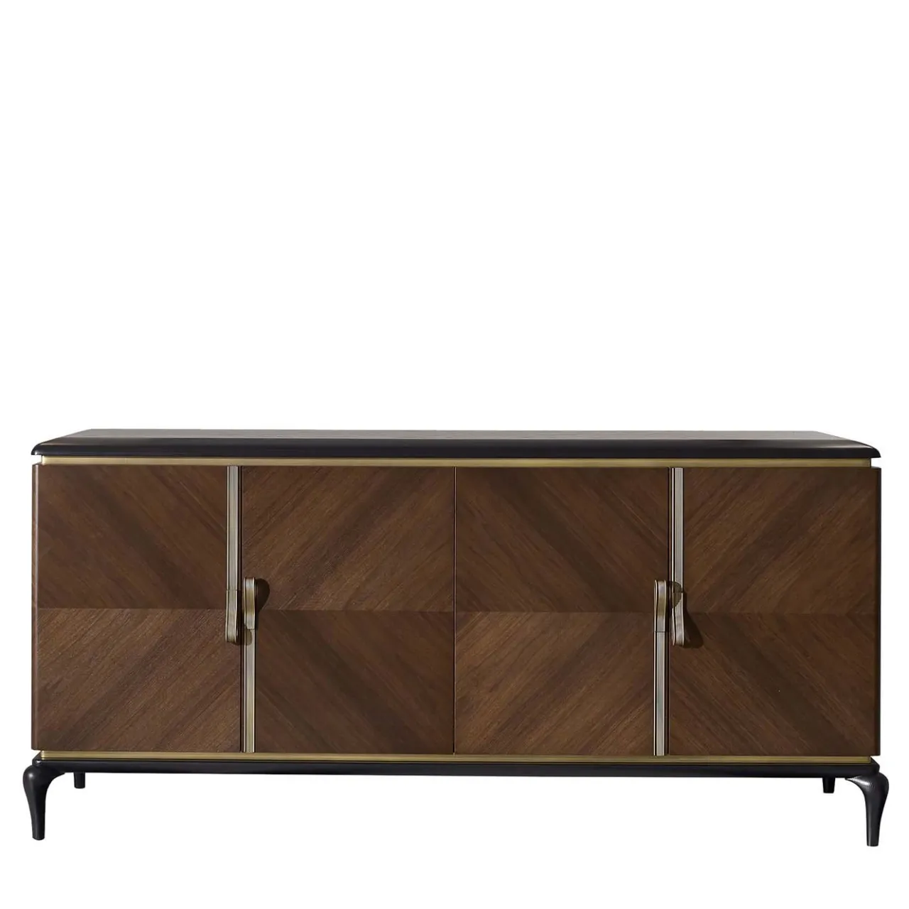 A.R. Arredamenti Sideboards Buffets<Brown 4-Door Sideboard