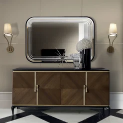 A.R. Arredamenti Sideboards Buffets<Brown 4-Door Sideboard